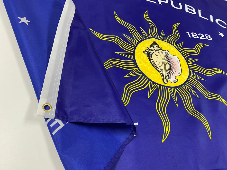 Conch Republic Flag and 8 Stripe Key West Rainbow LGBTQ Gay Lesbian Silk Screen Printed Flag Package