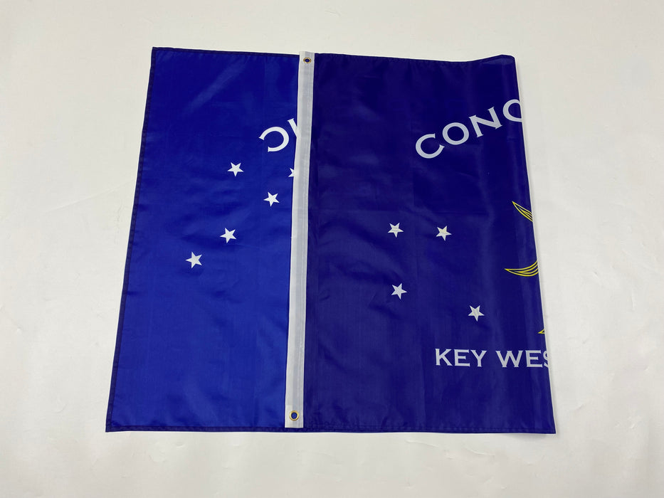 Conch Republic Flag and 8 Stripe Key West Rainbow LGBTQ Gay Lesbian Silk Screen Printed Flag Package